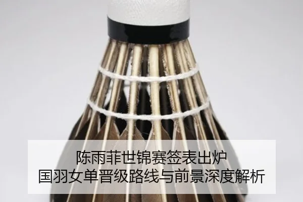 陈雨菲世锦赛签表出炉 国羽女单晋级路线与前景深度解析